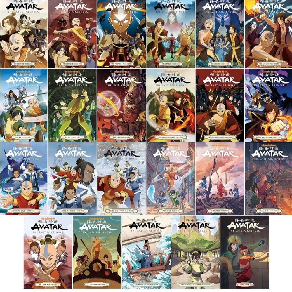 Avatar: The Last Airbender Comic Collection complete set plus a few extra books!